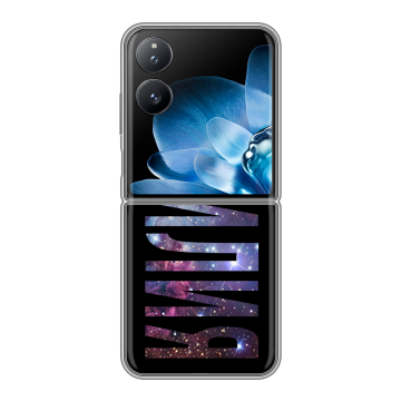 Пластиковый чехол на Xiaomi Mix Flip с принтом ФАМИЛИЯ