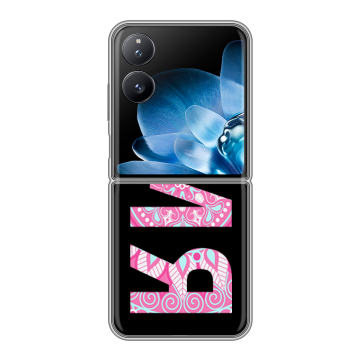 Пластиковый чехол на Xiaomi Mix Flip с принтом ИМЯ