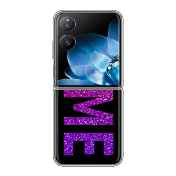 Пластиковый чехол на Xiaomi Mix Flip с принтом NAME