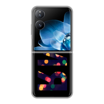 Пластиковый чехол на Xiaomi Mix Flip с принтом ИМЯ