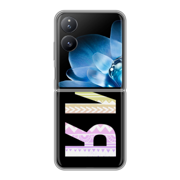 Пластиковый чехол на Xiaomi Mix Flip с принтом ИМЯ