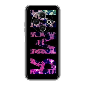 Силиконовый чехол на Tecno Spark 30C с принтом ИМЯ