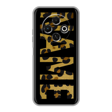 Силиконовый чехол на Tecno Spark 30C с принтом NAME