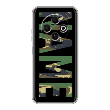 Силиконовый чехол на Tecno Spark 30C с принтом NAME