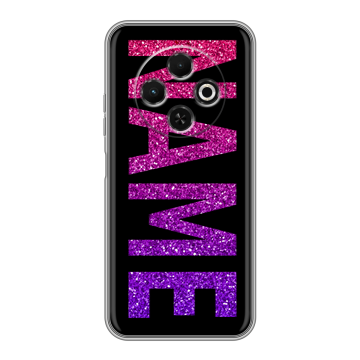 Силиконовый чехол на Tecno Spark 30C с принтом NAME