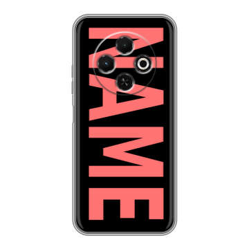 Силиконовый чехол на Tecno Spark 30C с принтом NAME