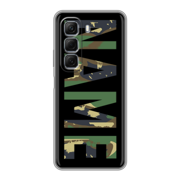 Силиконовый чехол на Infinix Hot 50 с принтом NAME
