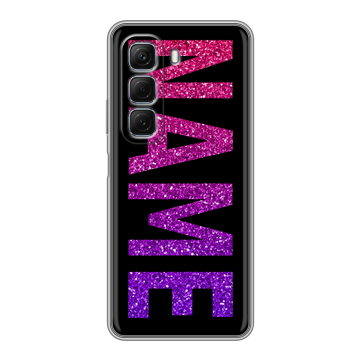 Силиконовый чехол на Infinix Hot 50 с принтом NAME