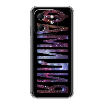 Силиконовый чехол на Infinix Hot 50i с принтом ФАМИЛИЯ