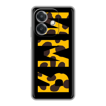 Силиконовый чехол на OPPO A3x с принтом ИМЯ