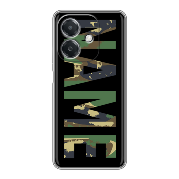 Силиконовый чехол на OPPO A3x с принтом NAME