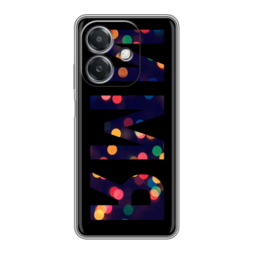 Силиконовый чехол на OPPO A3x с принтом ИМЯ
