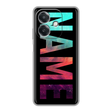 Силиконовый чехол на OPPO A3x с принтом NAME