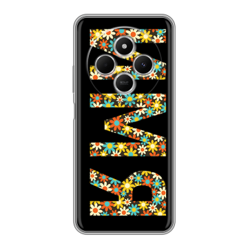 Силиконовый чехол на Redmi 14C с принтом ИМЯ
