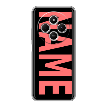 Силиконовый чехол на Redmi 14C с принтом NAME