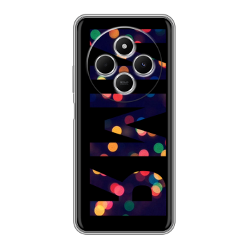 Силиконовый чехол на Redmi 14C с принтом ИМЯ