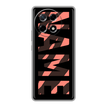 Силиконовый чехол на Tecno Camon 30S с принтом NAME