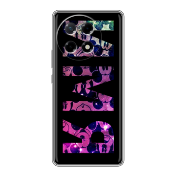 Силиконовый чехол на Tecno Camon 30S с принтом ИМЯ