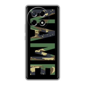 Силиконовый чехол на Tecno Camon 30S с принтом NAME