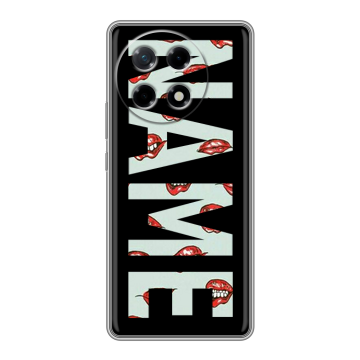 Силиконовый чехол на Tecno Camon 30S с принтом NAME