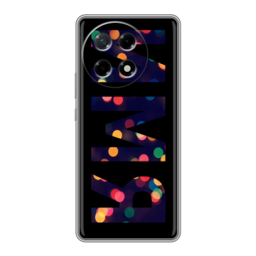 Силиконовый чехол на Tecno Camon 30S с принтом ИМЯ