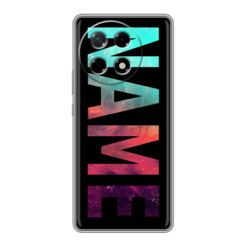 Силиконовый чехол на Tecno Camon 30S с принтом NAME