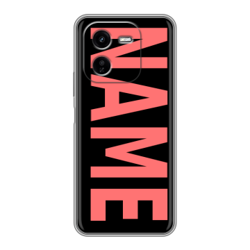 Силиконовый чехол на IQOO Z9x с принтом NAME