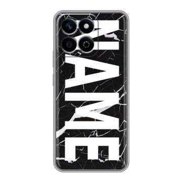 Силиконовый чехол на Honor X7c с принтом NAME