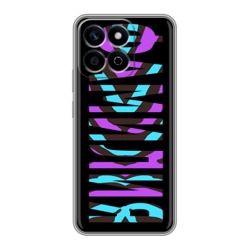 Силиконовый чехол на Honor X7c с принтом ФАМИЛИЯ
