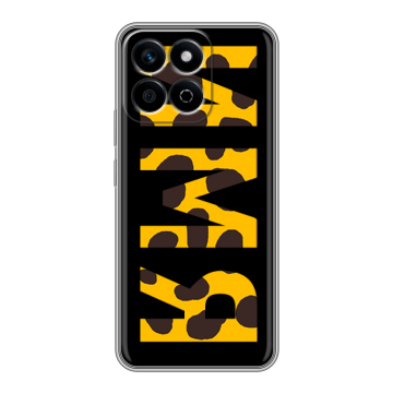 Силиконовый чехол на Honor X7c с принтом ИМЯ
