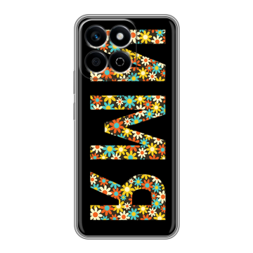 Силиконовый чехол на Honor X7c с принтом ИМЯ