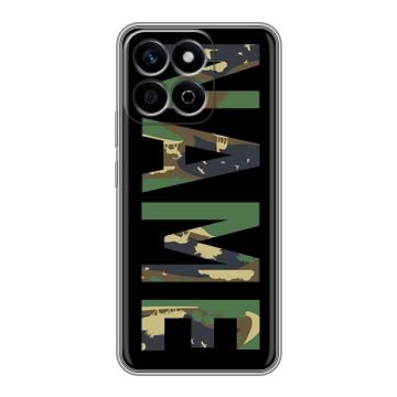 Силиконовый чехол на Honor X7c с принтом NAME