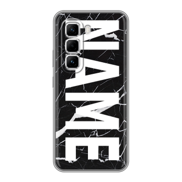 Силиконовый чехол на Infinix Hot 50 Pro с принтом NAME