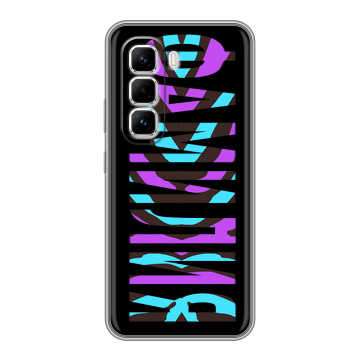 Силиконовый чехол на Infinix Hot 50 Pro с принтом ФАМИЛИЯ
