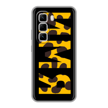 Силиконовый чехол на Infinix Hot 50 Pro с принтом ИМЯ
