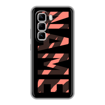 Силиконовый чехол на Infinix Hot 50 Pro с принтом NAME