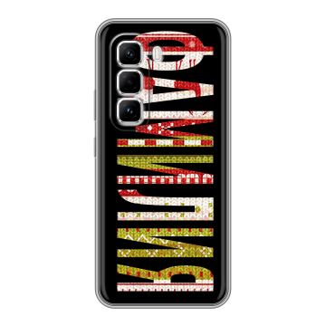 Силиконовый чехол на Infinix Hot 50 Pro с принтом ФАМИЛИЯ