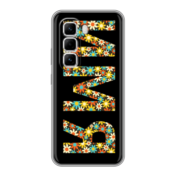 Силиконовый чехол на Infinix Hot 50 Pro с принтом ИМЯ