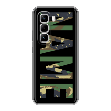 Силиконовый чехол на Infinix Hot 50 Pro с принтом NAME