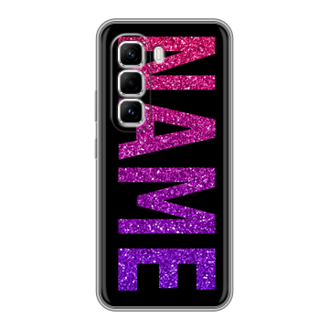 Силиконовый чехол на Infinix Hot 50 Pro с принтом NAME