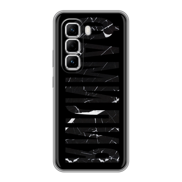 Силиконовый чехол на Infinix Hot 50 Pro с принтом ФАМИЛИЯ