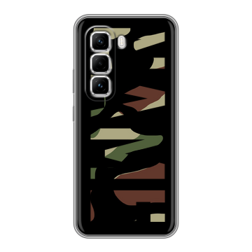 Силиконовый чехол на Infinix Hot 50 Pro с принтом NAME