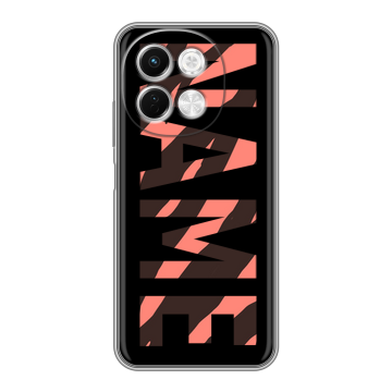 Силиконовый чехол на Tecno Spark 30 5G с принтом NAME