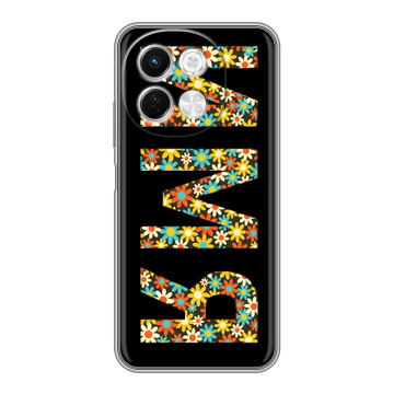 Силиконовый чехол на Tecno Spark 30 5G с принтом ИМЯ