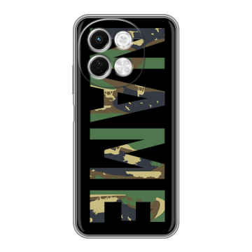Силиконовый чехол на Tecno Spark 30 5G с принтом NAME