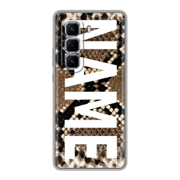 Силиконовый чехол на Infinix Hot 50 Pro Plus с принтом NAME