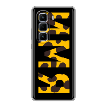 Силиконовый чехол на Infinix Hot 50 Pro Plus с принтом ИМЯ
