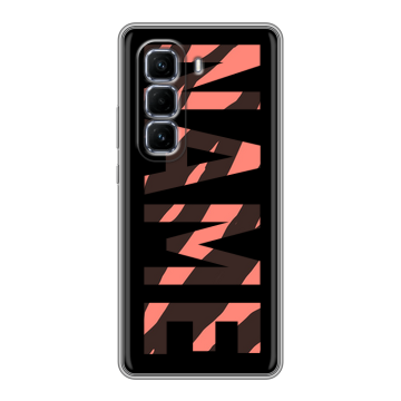 Силиконовый чехол на Infinix Hot 50 Pro Plus с принтом NAME