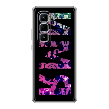 Силиконовый чехол на Infinix Hot 50 Pro Plus с принтом ИМЯ