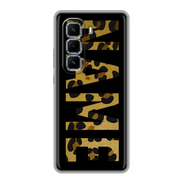 Силиконовый чехол на Infinix Hot 50 Pro Plus с принтом NAME